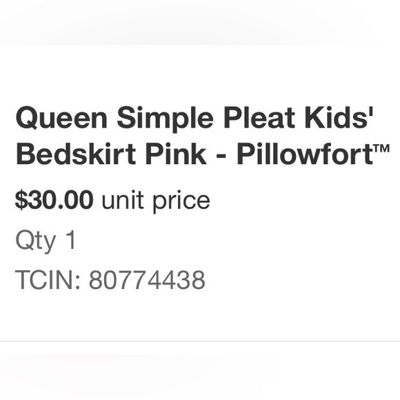 Pink bedskirt, Queen - Picture 2 of 6